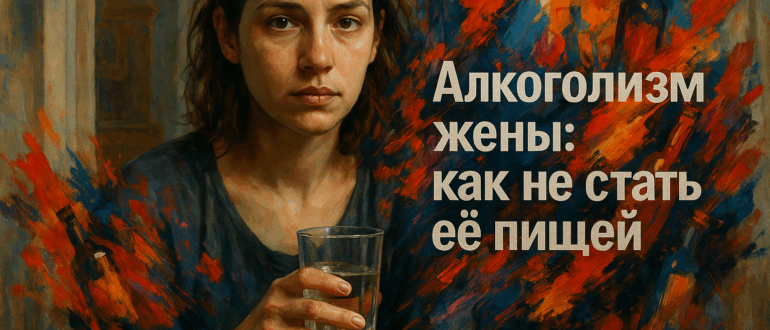 Алкоголизм жены: как не стать её пищей
