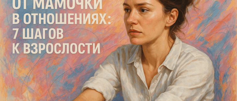 Как избавиться от мамочки в отношениях: 7 шагов к взрослости