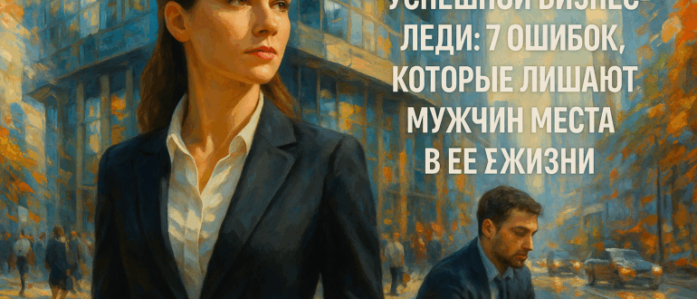 Как не стать тенью успешной бизнес-леди: 7 ошибок, которые лишают мужчин места в ее жизни