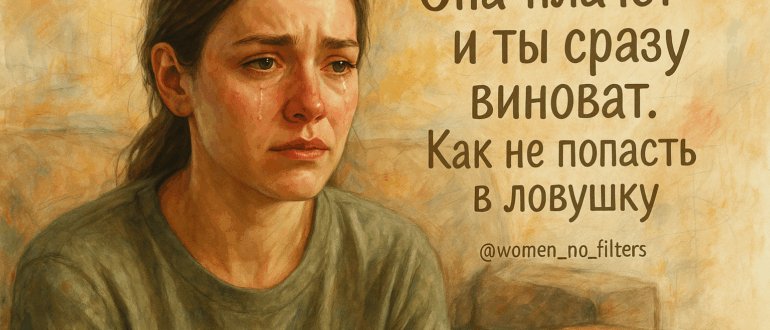 Как не стать жертвой женских слёз?