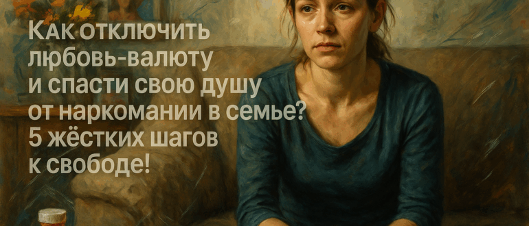 Как отключить любовь-валюту и спасти свою душу от наркомании в семье? 5 жёстких шагов к свободе!