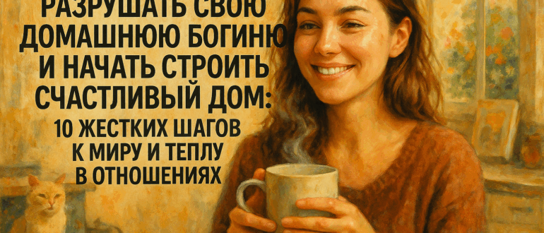Как перестать разрушать свою домашнюю богиню и начать строить счастливый дом: 10 жестких шагов к миру и теплу в отношениях