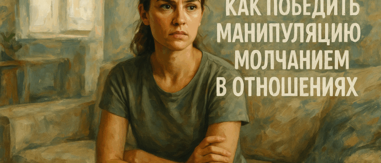 Как победить манипуляцию молчанием в отношениях