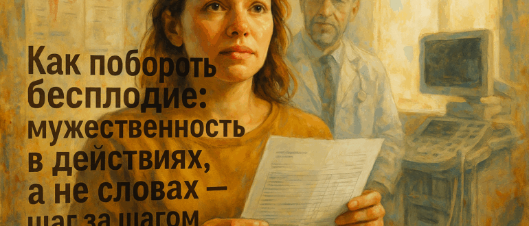 Как побороть бесплодие: мужественность в действиях, а не словах — шаг за шагом к семье