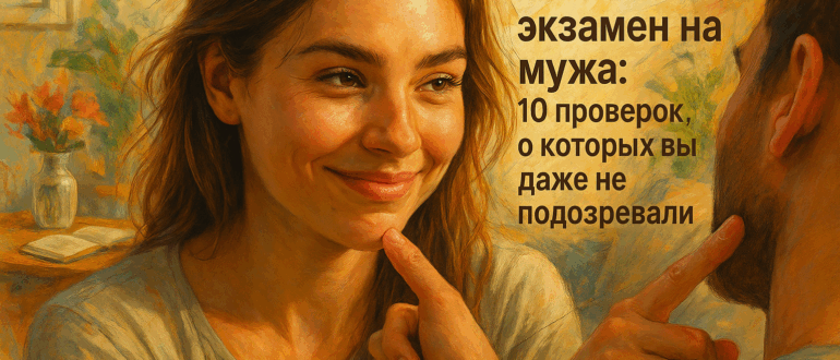 Как пройти жесткий экзамен на мужа: 10 проверок, о которых вы даже не подозревали