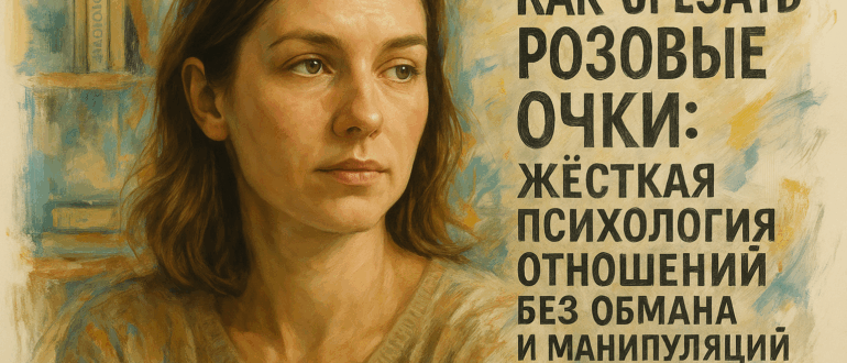 Как срезать розовые очки: жёсткая психология отношений без обмана и манипуляций