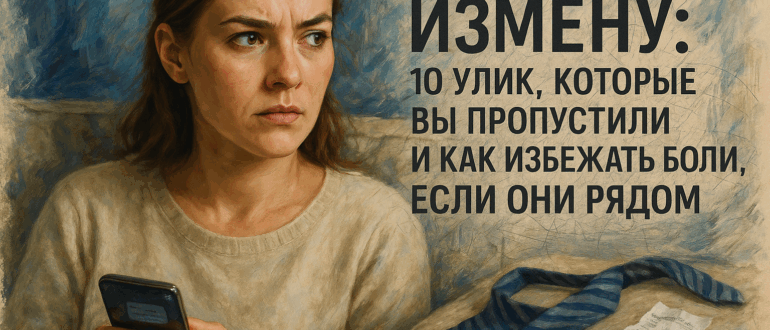 Как вычислить измену: 10 улик, которые вы пропустили, и как избежать боли, если они рядом