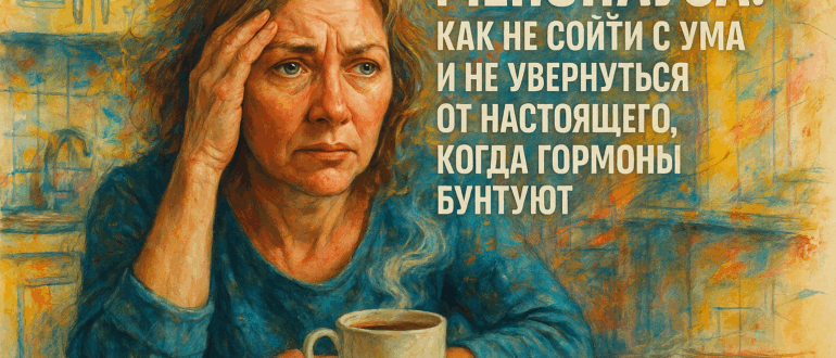 Менопауза: как не сойти с ума и не увернуться от настоящего, когда гормоны бунтуют