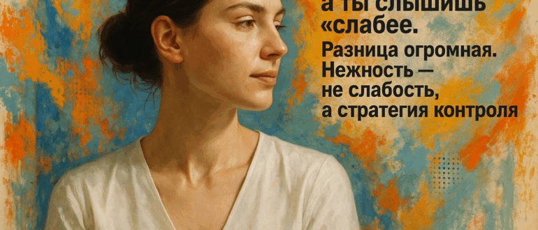 Нежность — не слабость, а стратегия контроля