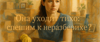 Она уходит тихо: спешим к неразберихе?