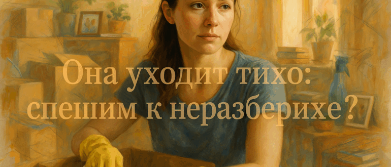 Она уходит тихо: спешим к неразберихе?