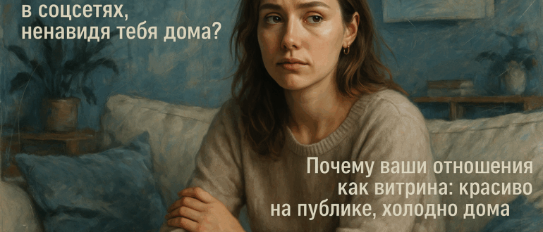 Почему ваши отношения как витрина: красиво на публике, холодно дома?