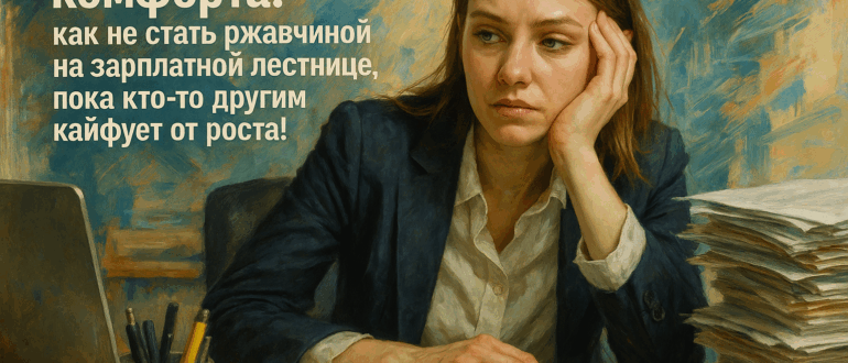 Проклятие комфорта: как не стать ржавчиной на зарплатной лестнице, пока кто-то другим кайфует от роста!