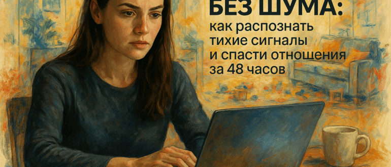 Развод без шума: как распознать тихие сигналы и спасти отношения за 48 часов