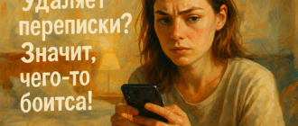 Удаляет переписки? Значит, чего-то боится!